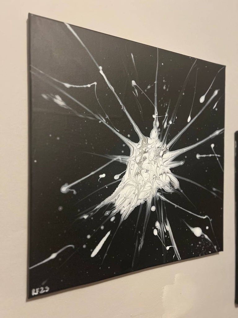 "Земята" акрилни бои, платно с подрамка 30х24 см