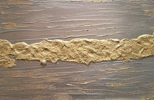 [RFA15] 'Gold Mine' modern abstract art painting with acrylic paints on canvas with subframe 30x24 cm
