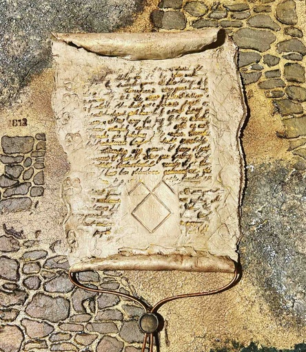 [RFA61] "Завет" стенна декорация, смесена техника върху ламиниран MDF 30x24 см 